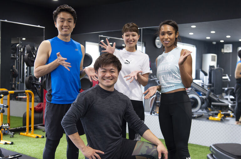 トレーナーとお友だち